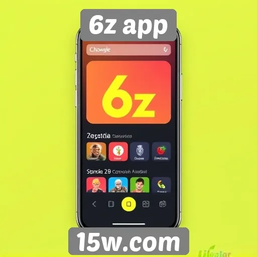 Interface do 6z app é fácil de navegar